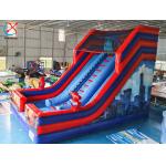 Manufacturer PVC Inflatable Slide Spiderman Hero Inflatable Double Dry Slides