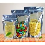 Strong Laminated Stand Up Clear Zipper Pouch Printing Gusset Bag for sale