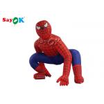 Blow Up Cartoon Characters Super Hero 2.5m Red Inflatable Spiderman For Ceremony Decoration for sale