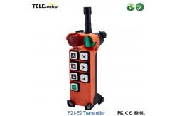China telecontrol 6 single speed pushbuttons crane remote controller A21-E1 Transmitter supplier