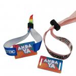 One Time NFC RFID PVC Wristband 13.56Mhz Contactless Bracelet Tag Eco Friendly for sale