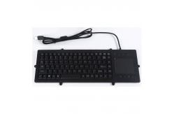 China Waterproof Panelmount Industrial Plastic USB PS/2 Keyboard with Touchpad Mouse supplier