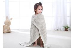 China Knitted Personalized Cotton Baby Blankets , Customized Oblong Unique Baby Bedding Sets supplier