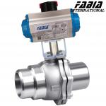 Pneumatic High Pressure Ball Valve Two Piece Stainless Steel Industrial Ball Valve for sale