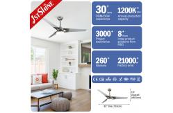 China Plywood Blade Modern LED Ceiling Fan 52 Inch DC Motor Home Using supplier