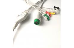 China A5 A8 IEC ECG Lead Wires Biolight With 5 Clip Encrypted Chip supplier