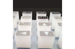 China Hollow Printing Spray Feel Silicone Machine Keyboard Customized supplier