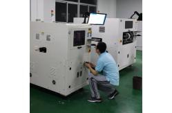 China Wood Packaging Material Double Station High Precision Labeller for Barcode PCB Board supplier