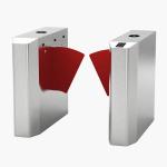 Passage Width 550-600mm Retractable Flap Barriers Wing Gate Turnstile IP40
