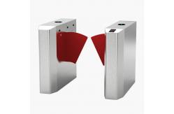 China Passage Width 550-600mm Retractable Flap Barriers Wing Gate Turnstile IP40 supplier