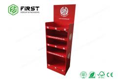 China Custom Printed Light Weight Pos Cardboard Display Stands For Advertising supplier