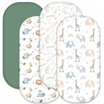 Polyester Fabric Personalized Bassinet Sheet Breathable With Parent Friendly Design for sale