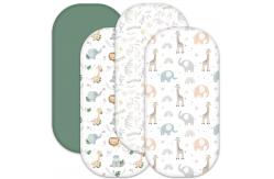 China Polyester Fabric Personalized Bassinet Sheet Breathable With Parent Friendly Design supplier