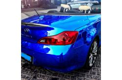China Removable Adhesive Chrome Blue Car Wrap Mirror Effect Vinyl Wrap supplier