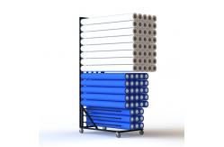 China 75 Roller Floor Standing Rack With 5 Columns Upright Pole supplier