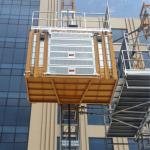 China Construction Site Hoist Building Site Lift Sand Blasting Painted Galvanized Heavy Duty Steel Structure Vertical Elevator for sale