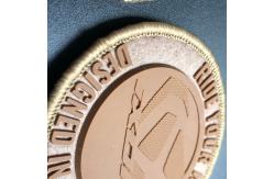 China Customized Flocking Rubber Trademark Seal With Velcro Seam Silicone Badge On The Back supplier