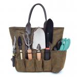 Canvas Garden Tool Carrier Tote With Custom Silk Printing / Embroidery Logo for sale
