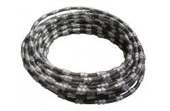 China 8.8mm Block Processing Quarry  Diamond Wire Saws Rope 40pcs Per Meter supplier
