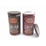 Food Grade Airtight Paper Cans Packaging / Empty Round Paper Tube for sale