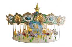 China Popular Theme Park Rides Up Driven Musical Merry Go Round Carousel For Children / Adults supplier