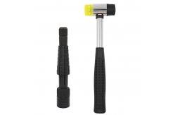 China Dual Head Plastic And Rubber Hammer Metal Mallet For Jewelers supplier