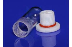 China Fused Silica Glass Reagent Bottle With Screw Caps Purity Transparent supplier