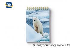 China Polar Bear Animal Custom Spiral Notebooks School Stationery Set 3D Printing Cover supplier