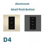 Controlling Lamp Metal Wall Switch RS485 Protocol 86mm Type Small Button Switch for sale