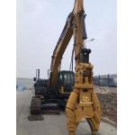 Excavator hydraulic shears for crushing and secondary demolition