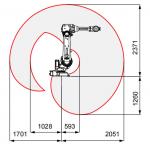 Abb Irb 4600 60kg  Spraying Electronic Robotic Arm Vision System Camera