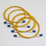 Low Loss LC Uniboot Duplex Singlemode G657.A1 BendInsensitive Duplex 2mm LSZH 0.15dB Yellow Fiber Patch Cord for sale