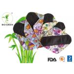 Customized Bamboo Washable Sanitary Pads , Breathable Bamboo Sanitary Pads for sale