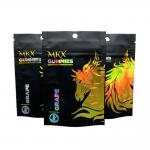 3.5g Weed Packaging Bags Holographic Mylar Bags With Child Resistant Zipper for sale