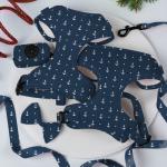 Comfortable Yellow Leash Collar Harness Set Neoprene Puppy Collar And Lead Set