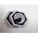 Clothing Printed TPU Label Badges High Frequency 3D Embossed Patches