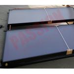 Black Aluminum Alloy Copper Pipe Flat Plate Solar Collector , Solar Water Heater Collector for sale