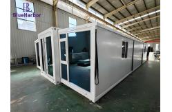 China Steel Expandable Prefab House / Foldable Modular Insulated Shipping Container House supplier