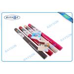 Biodegradable Disposable PP Non Woven Textiles / Printed Polyester Tablecloths In Roll