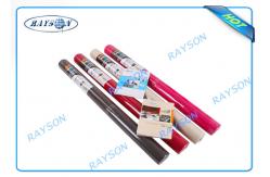 China Biodegradable Disposable PP Non Woven Textiles / Printed Polyester Tablecloths In Roll supplier