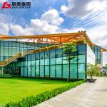 Steel Structure Construction Showroom Office 1000 Tons Building for sale