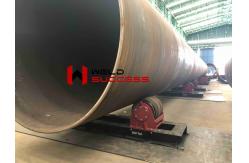 China 200T Heavy Duty Welding Turning Rolls Bolt Adjustment With PU Rollers supplier