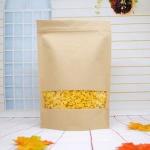 Recycled Customized Paper Bags , Stand Up Kraft Paper Packaging Bag for sale