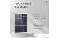 China Rixin Transparent High Efficiency BIPV Solar Panels Mono 200w 250w Solar Module supplier