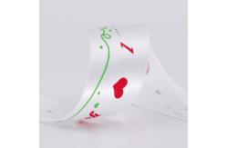 China Eco - Friendly Decorative Fabric Ribbon Satin Material Custom Printed Logo supplier