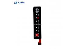 China Polyester LED Membrane Switch , Flexible Circuit Custom Membrane Keypad supplier