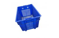 China Reusable 60x40 Plastic Moving Crate Nestable For Warehouse 2Kg supplier