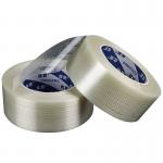 Reinforced Packing Fiberglass Filament Tape Transparent Waterproof for sale