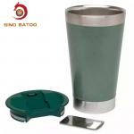 FDA 16oz Double Wall Stainless Steel Beer Mug With Bottle Opener for sale