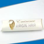Premium Hair Extension Paper Box Packaging With Printed Logo And Pillow Shape for sale